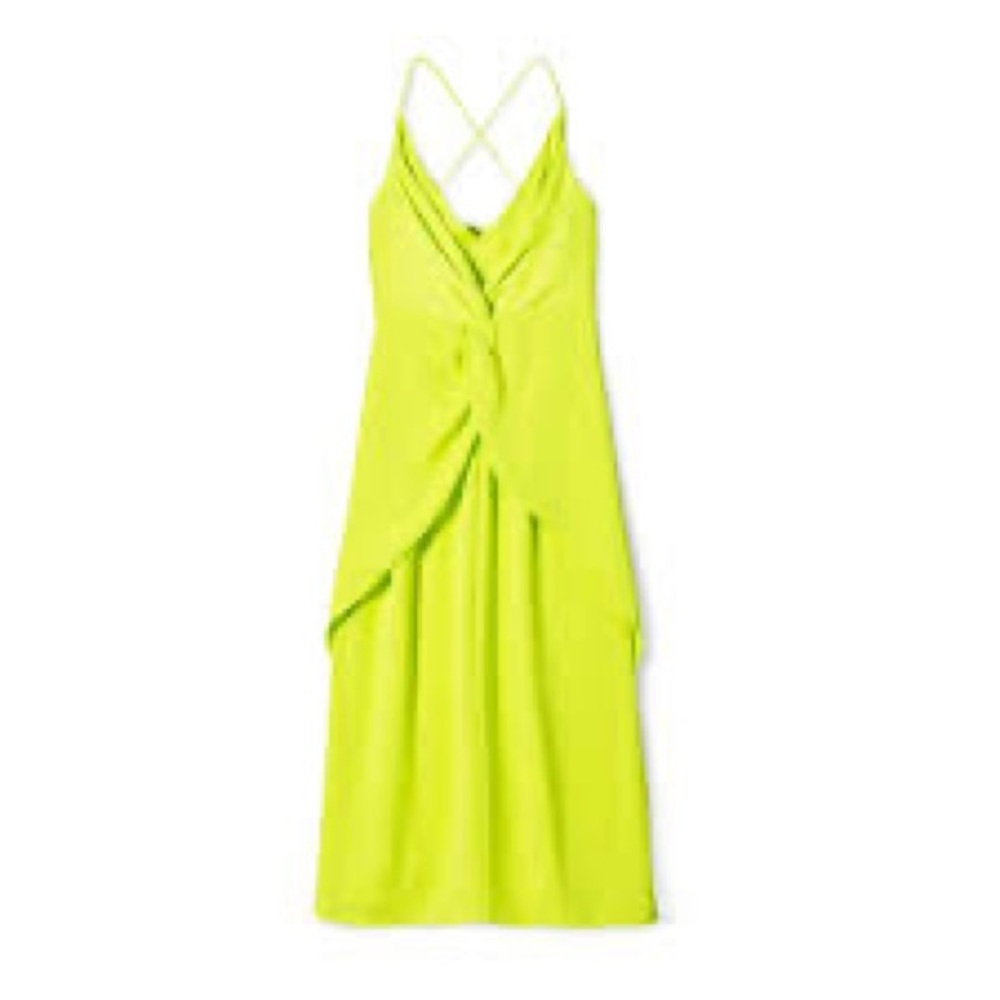 CUSHNIE For Target Lime Midi DRESS Size 2